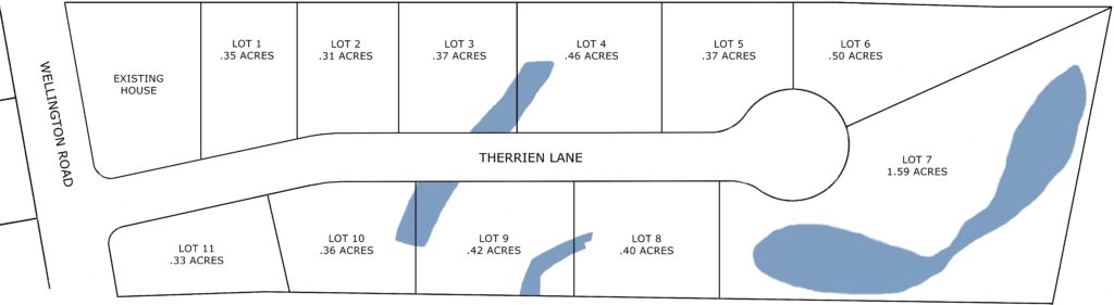 Plot Plan for Therrien Drive in Manchester, NH